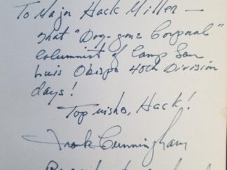1946 -- Big Dan - The Story of a Colorful Railroader -- by Frank Cunningham -- Inscribed to Hack Miller, Signed by Big Dan and Frank Cunningham