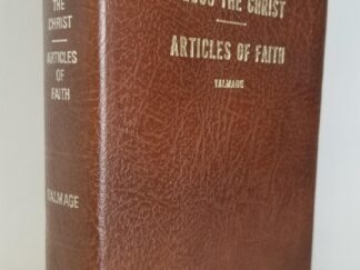 1976 — Jesus the Christ / Articles of Faith — 2 Books in One — Brown Bendable Leather Binding