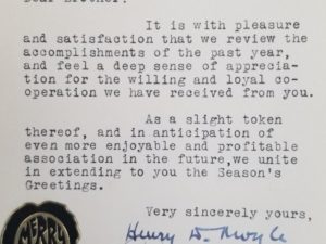 1928 — Letter in Book Signed by Henry D. Moyle & 2 Others — Flashes From The Eternal Semaphore