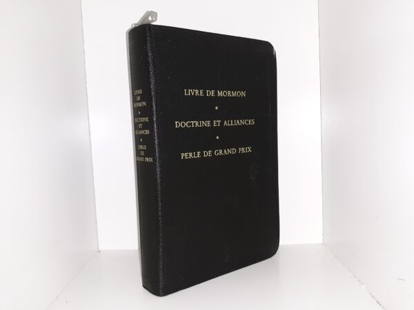 LDS, Black, French Triple Combination with a Zipper Seal (1981)