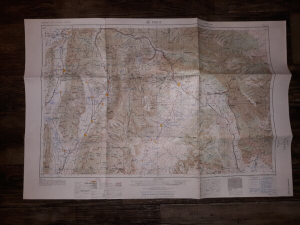Map of Price Utah (1962)