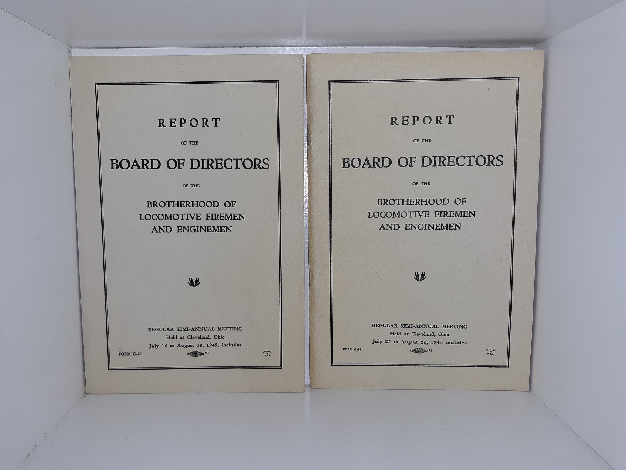 Report of the Board of Directors of the Brotherhood of Locomotive Firemen and Enginemen 2 Editions (See Details)