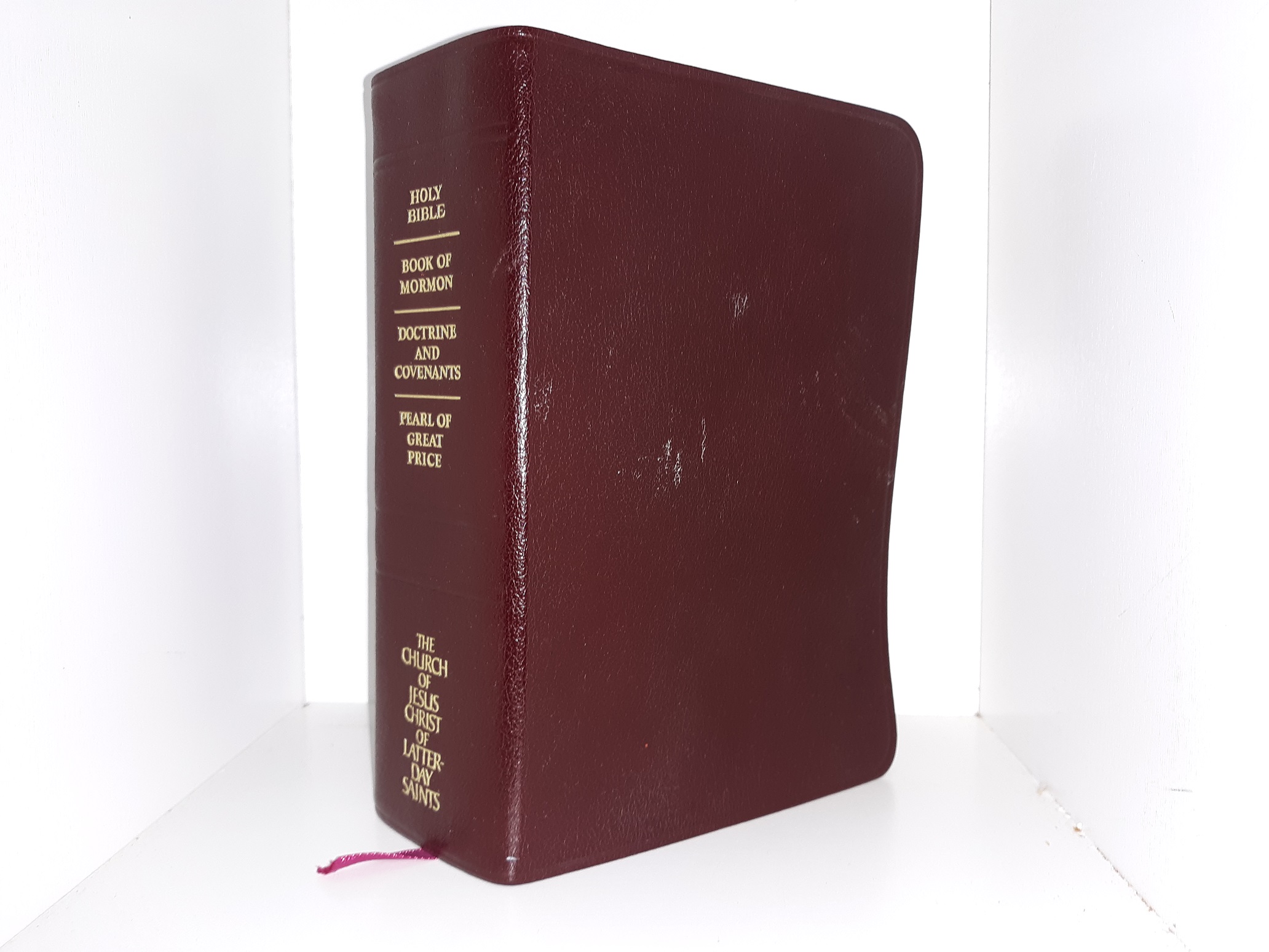 LDS, Burgundy, Genuine Leather, Quadruple Combination (See Details)