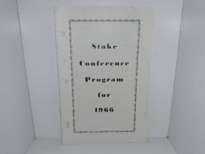 Stake Conference Program for 1966 (Pamphlet) (1966)