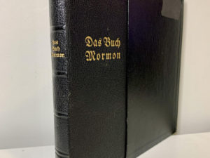1924 Das Buch Mormon — Leather Edition of the Book of Mormon in German / in Slip Case