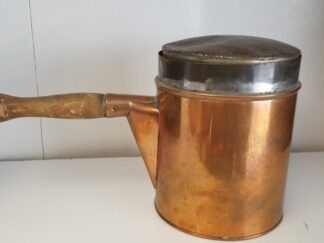 Copper Pot with Wooden Handle -- 4.5 Pounds / Almost 5 Inches Tall