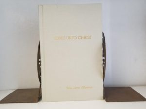 1988 — Come Unto Christ — Melchizedek Priesthood Personal Study Guide — Hardcover Edition — Owned by Deseret News Publisher, William James Mortimer
