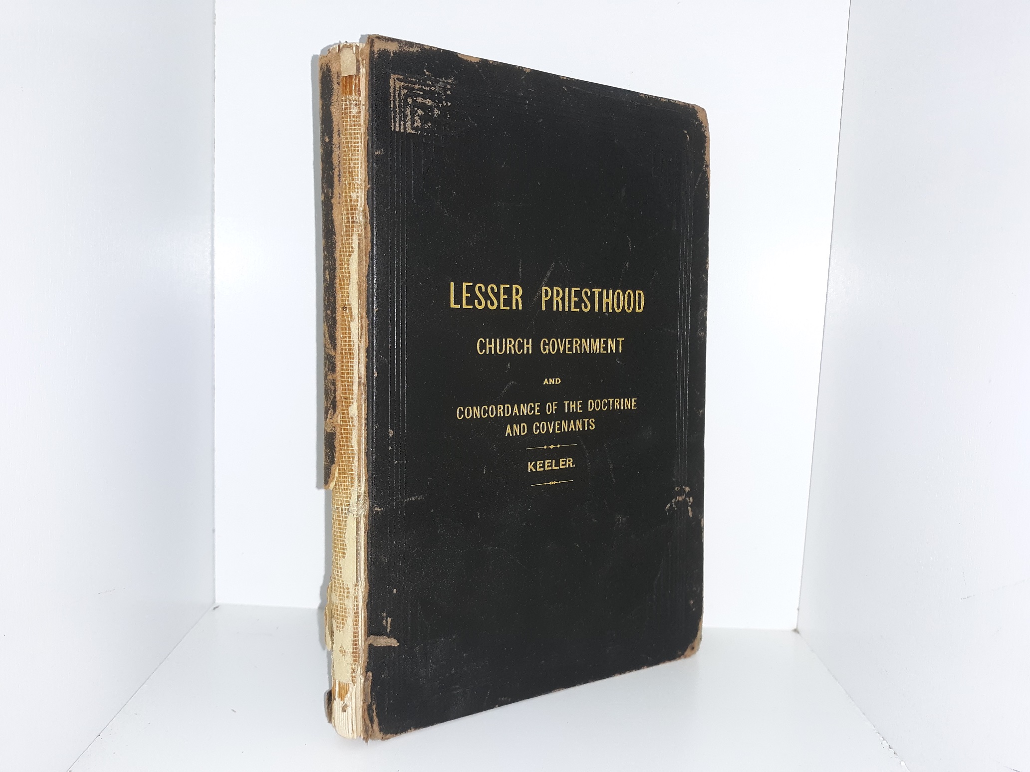Lesser Priesthood Church Government and Concordance of the Doctrine and Covenants (Leather) (No Title Page) (1904) ~ by Joseph B. Keeler