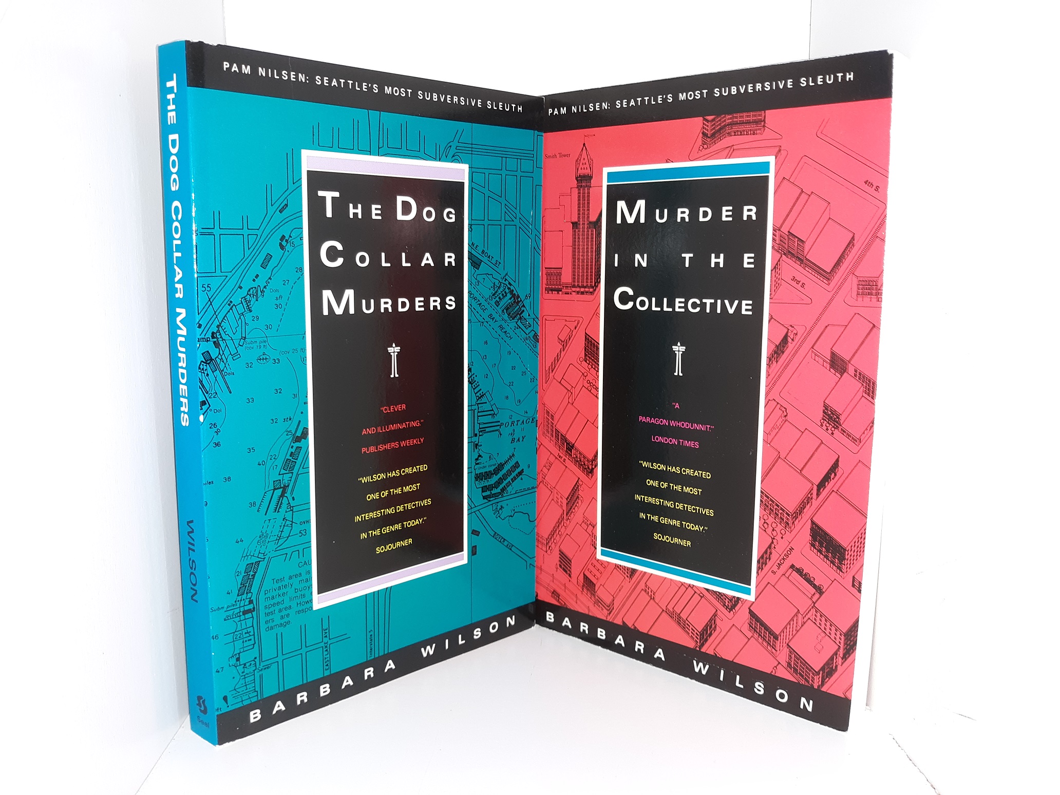 2 Mystery Books by Barbara Wilson: Murder In The Collective / The Dog Collar Murders (See Details)