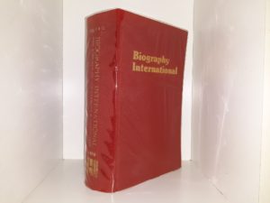 Biography International: Vol. 1 & 2, Men & Women of Achievement & Distinction (1988) ~ by K.L. Gupta, and Sumita Gupta