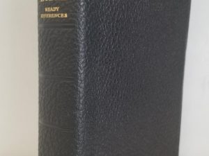 1950 — Holy Bible w/Ready References — Teacher’s Edition — Black Leather — Indexed Page Edges — Code on Page 339: 30 D 50