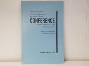 Conference Report of The Church of Jesus Christ of Latter-day Saints — October, 1998 — One Hundred Sixty-Eighth Semiannual General Conference