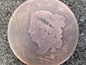 1817? — Large Copper Cent — One Penny — 13 Stars — Matron or Coronet Large Head Penny