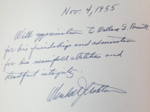 Book Inscribed to Senator Wallace F. Bennett — Signed by Author — It’s Your Life To Enjoy — Wendell J. Ashton — Hardbound