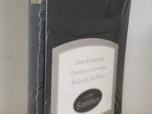 Combinacion Triple — Libro de Mormon / Doctrina y Convenios / Perla de Gran Precio — Cuero Sintetico – Negro — New in Plastic! — New Spanish Leather Doctrine & Covenants