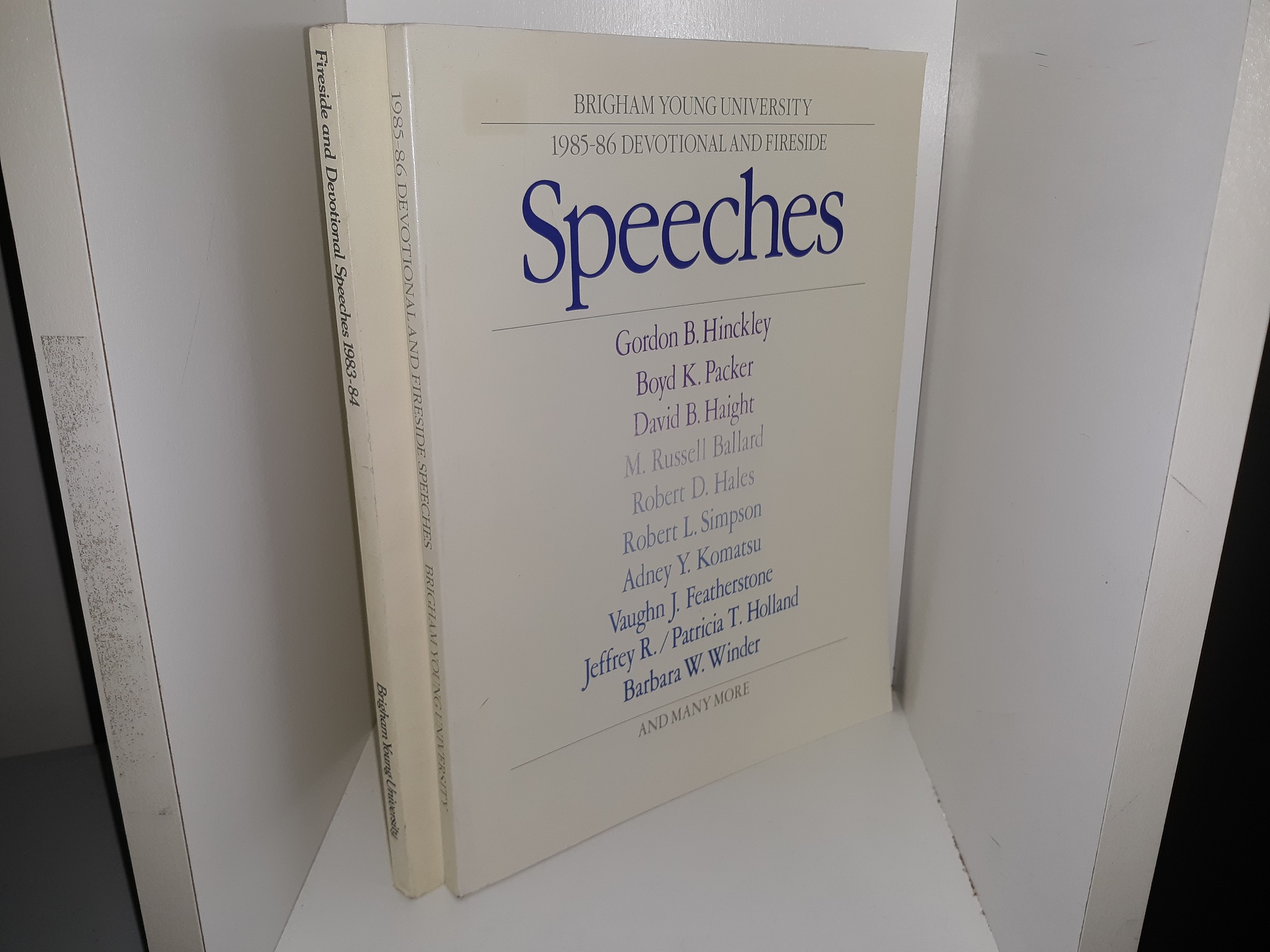 2 LDS Books: Brigham Young Devotional and Fireside Speeches (See Details)