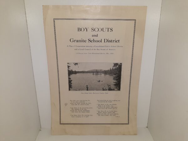 Boy Scouts and Granite School District (1928)