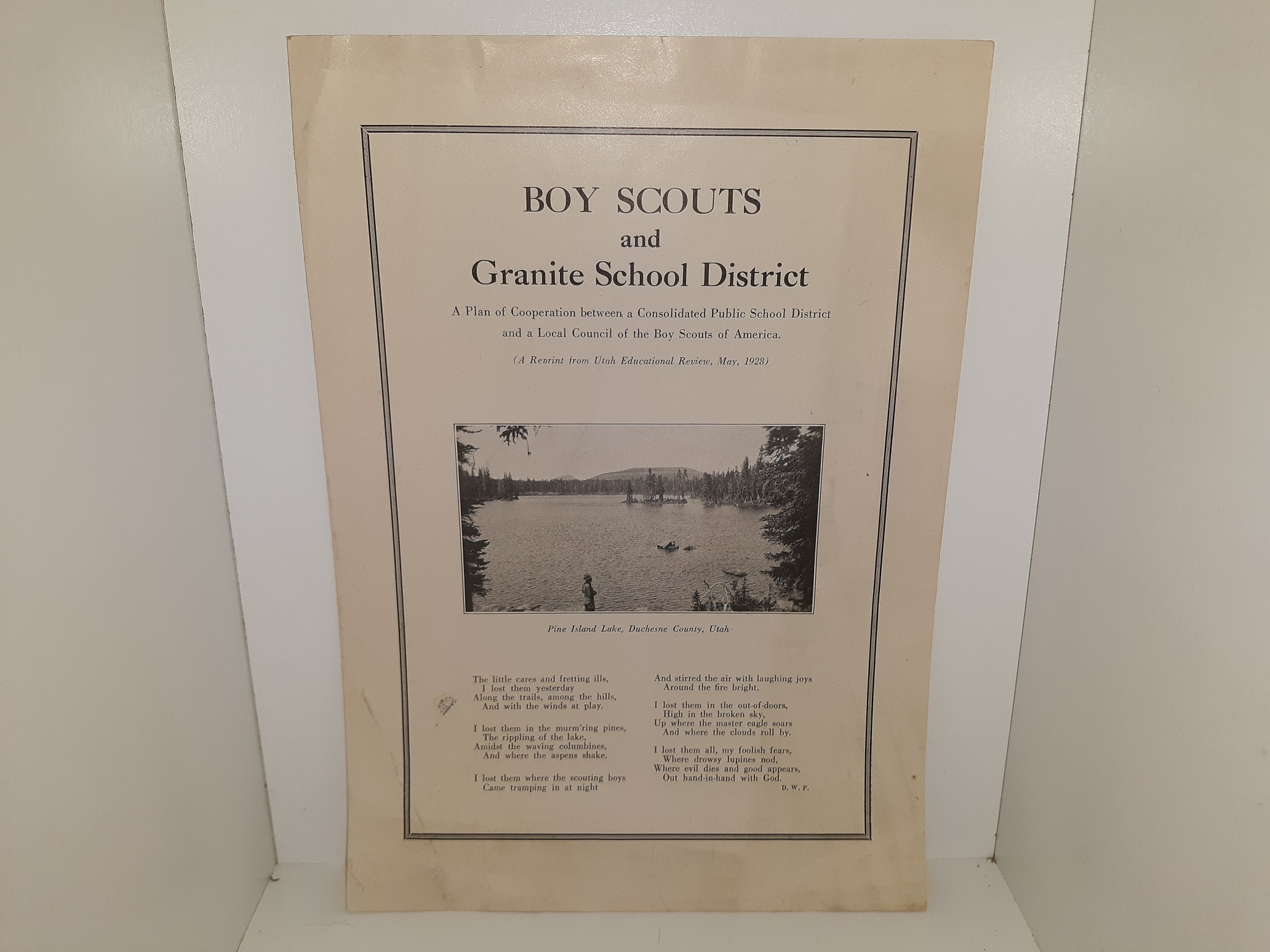 Boy Scouts and Granite School District (1928)