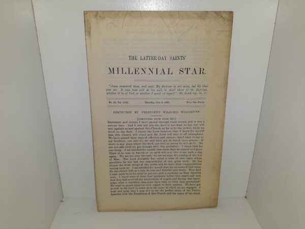 The Latter-day Saints’ Millennial Star: No. 23, Vol. 57, Thursday, June 6, 1895 (Pamphlet) (Uncut) (1895)