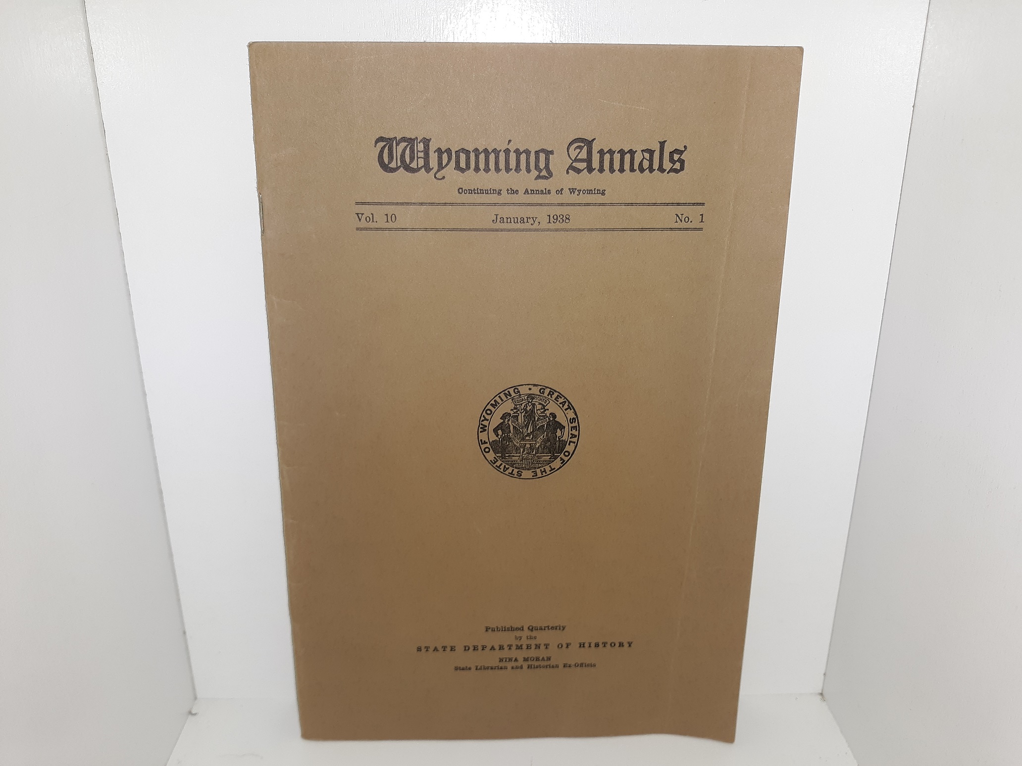 Wyoming Annals: Vol. 10, No. 1, January, 1938 (1938)