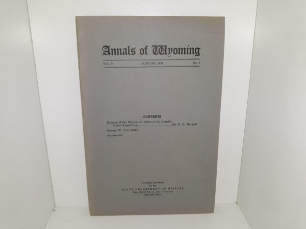 Annals of Wyoming: Vol. 8, No. 3, January, 1932 (1932)