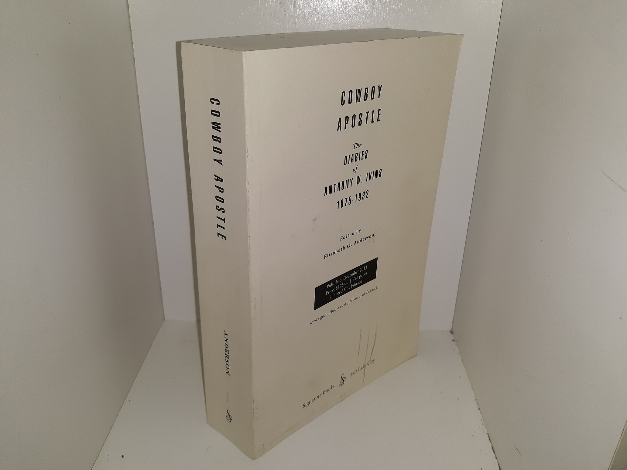 Cowboy Apostle: The Diaries of Anthony W. Ivins, 1875-1932 (2013) ~ Edited by Elizabeth O. Anderson