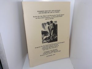 Mormon History and Fiction and Books by LDS Authors: Books for the Blind and Physically Handicapped on Recorded Cassettes, on Recorded Discs and in Braille: October, 1993 (Catalog) (1993)