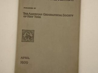 Geographical Review – April 1939