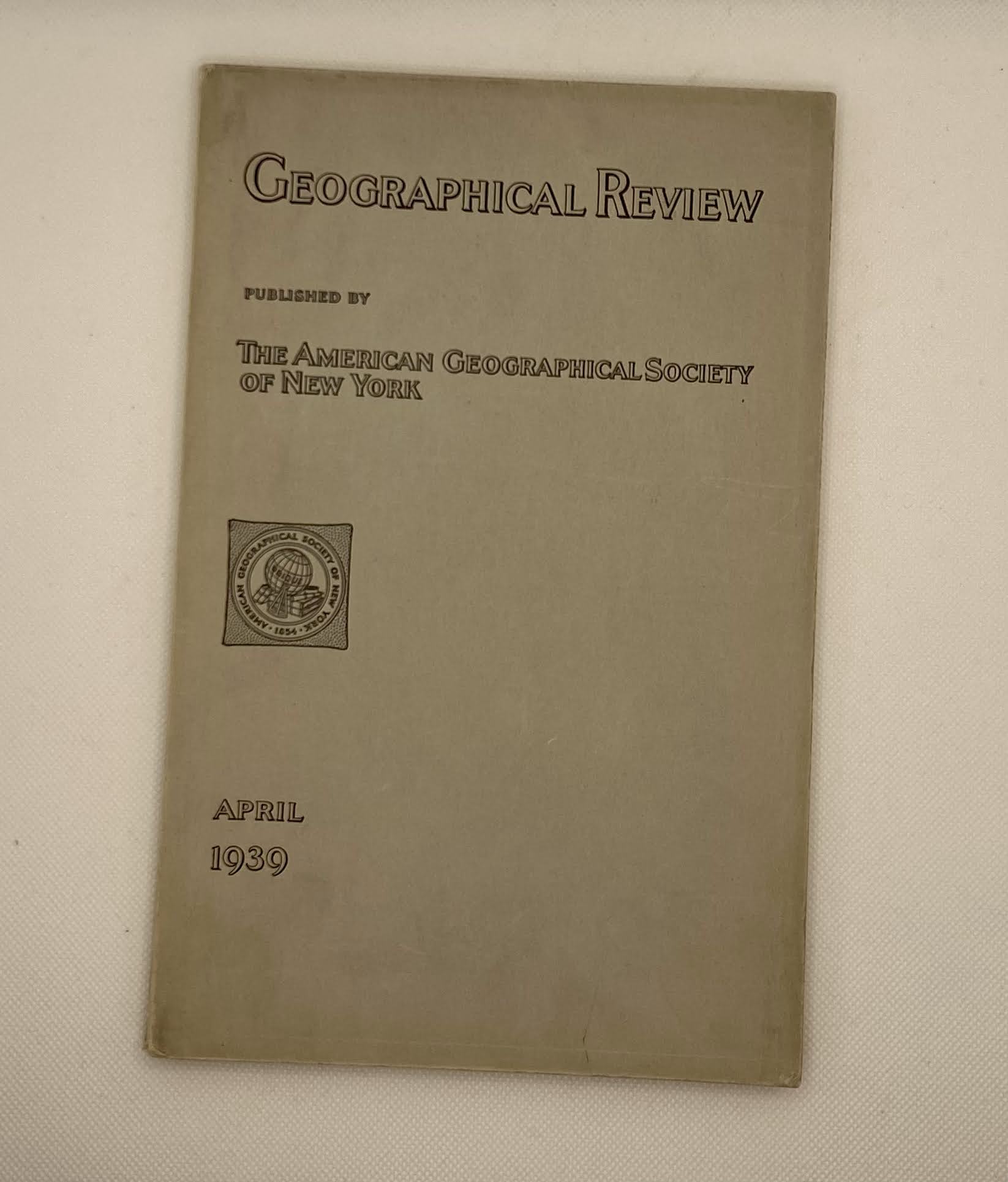 Geographical Review – April 1939