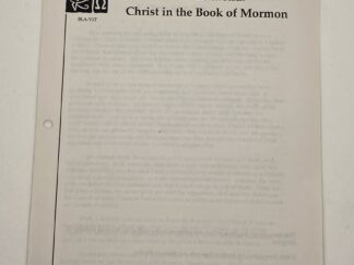 Christ In The Book Of Mormon (1994) By: Susan Easton Black
