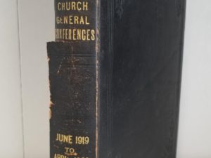 Church General Conferences  June 1919 To April 1920 — 3 Conference Reports Bound Together in Leather