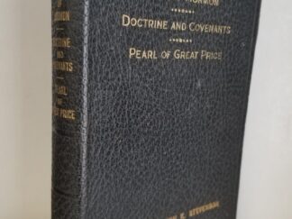 1960 / 1960 / 1960 --- Triple Combination --- Black Bendable Leather Binding --- [6 pages inserted in the back, 59-64, are a little out of place, between 60-61 of the Pearl of Great Price.]