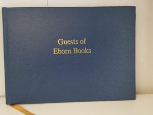 Guests of Eborn Books — Guest Book used at the Downtown Salt Lake Store Just Before Closing — Only 3 Pages of Signatures