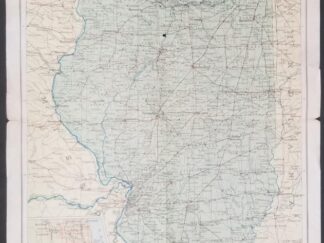 1931 -- Old Map of the State of Illinois -- National Geographic Magazine --- 12.5"x19"
