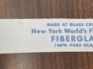 Fiberglass Bookmark — Made at Glass Center — New York World’s Fair 1939 — Fiberglas — 100% Pure Glass — About 8 Inches Long