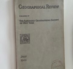 1941- Geographical Review July 1941- The American Geographical Society of New York