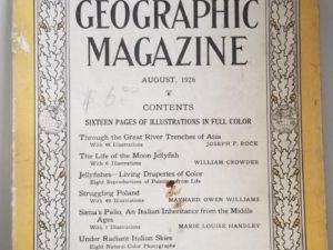 National Geographic Magazine — August 1926 — Single Issue Magazine — No Map (just the magazine)