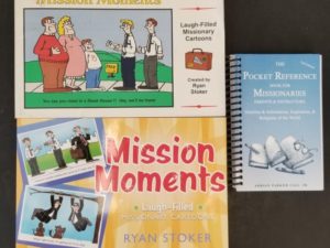 3 Books About LDS Missionaries — Mission Moments-Laugh-Filled Missionary Cartoons / Mission Moments-Humor From the Field / The Pocket Reference Book for Missionaries