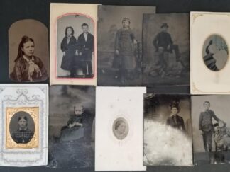 Collection of 10 Small Tintype Photographs