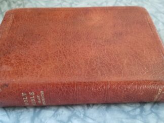 Holy Bible -- With Ready References -- Brown Leather Edition -- Code: 50 K 73 --- Index Tabs Along Page Edges