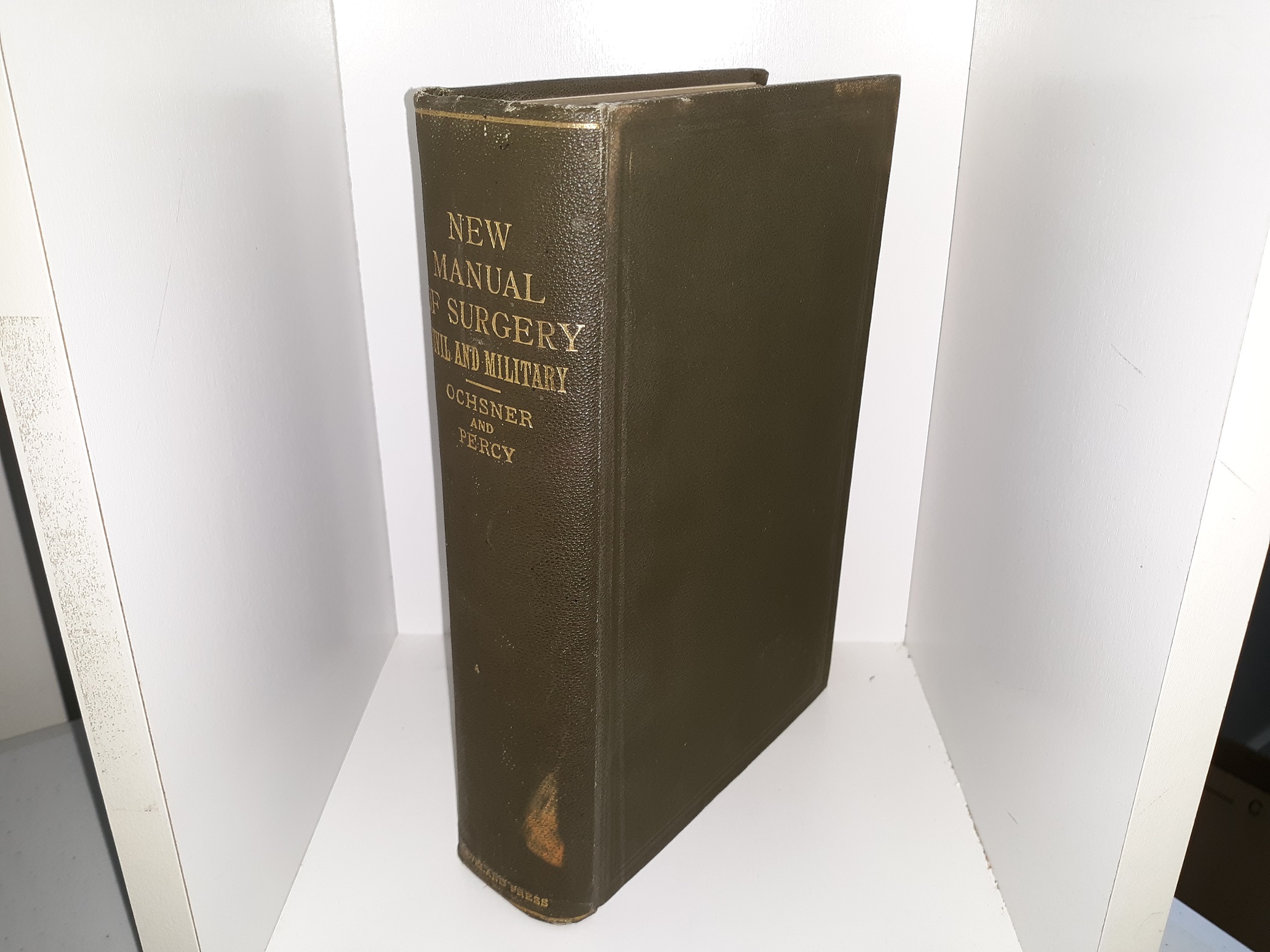 New Manual of Surgery, Civil and Military (1917) ~ by Albert J. Ochsner,B.S., M.D., F.R.M.S., LL.D., F.A.C.S., and Nelson M. Percy, M.D., F.A.C.S.