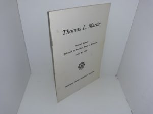 Thomas L. Martin: Funeral Sermon Delivered by President Ernest L. Wilkinson, June 20, 1958 (Pamphlet) (1958)