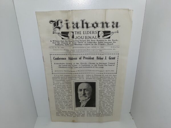 Liahona, The Elders’ Journal: Vol. 32, No. 22—1026, April 23, 1935 (1935)