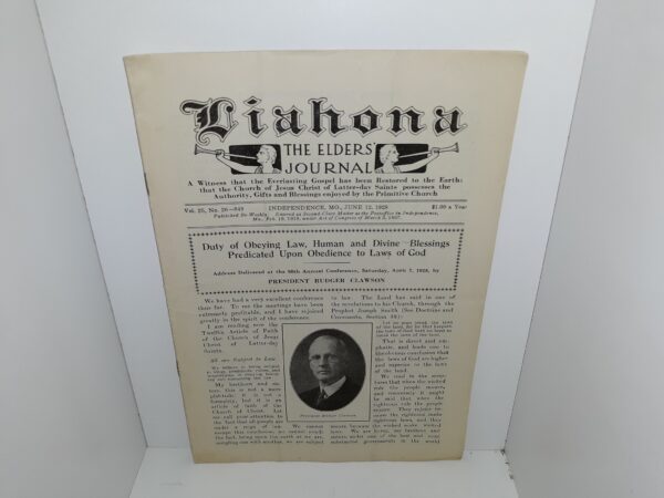 Liahona, The Elders’ Journal: Vol. 26, No. 26—849, June 12, 1928 (1928)