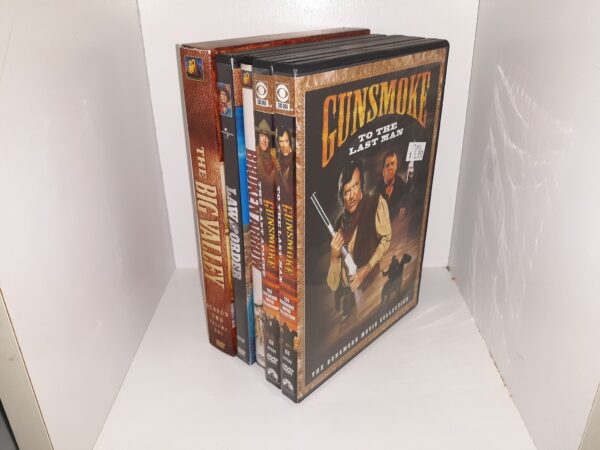 5 Western Films on DVD: Gunsmoke: To The Last Man / Gunsmoke: The Last Apache / Broken Arrow / Law and Order / The Big Valley: Season 2, Vol. 1 (See Details)