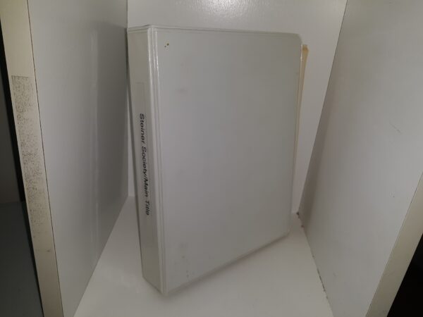 Steiner Society/Main Title Newletters (Miscellaneous Issues bound in a Binder) (See Details)
