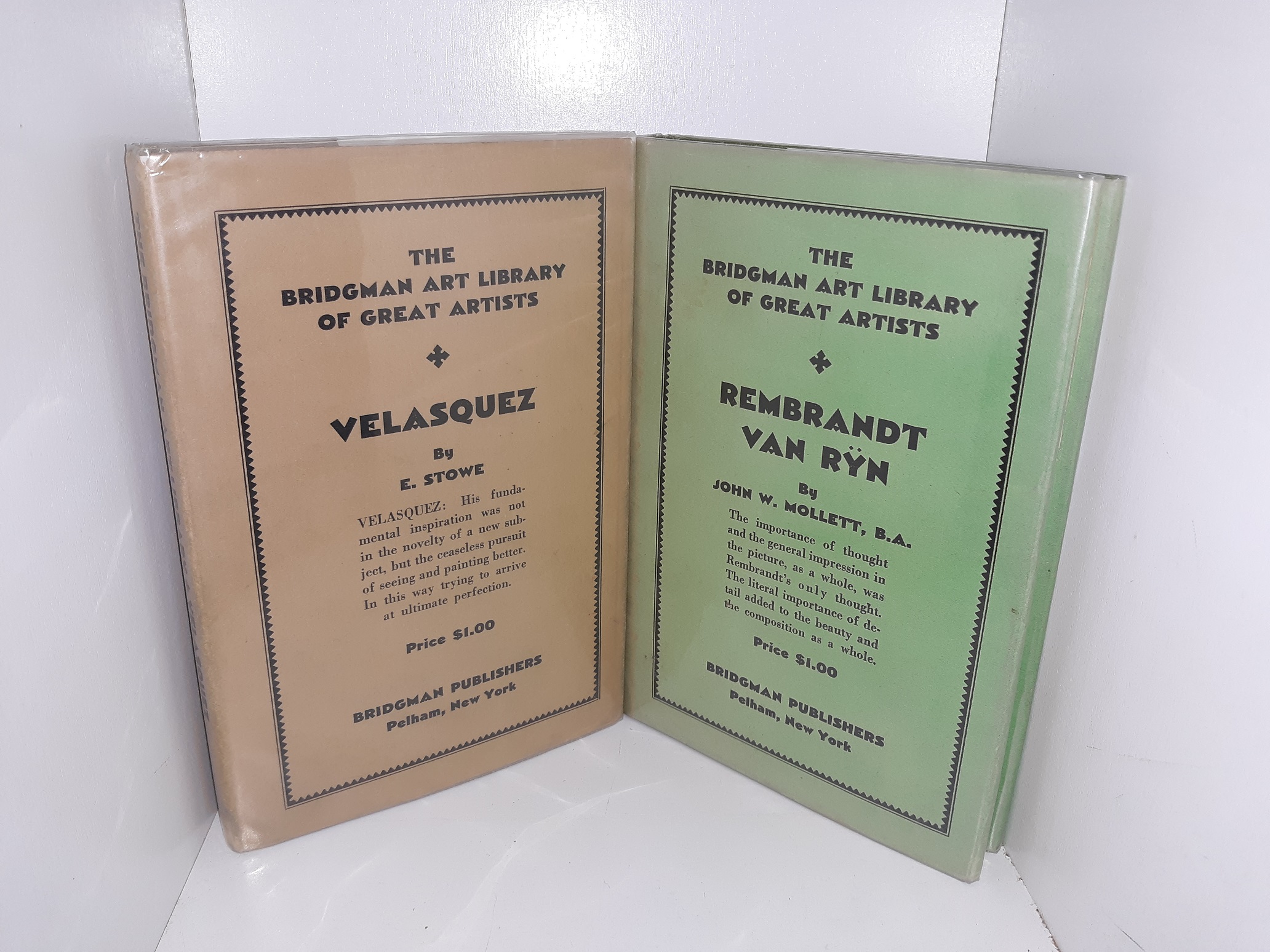 2 Art Books: Rembrandt Van Rÿn / Velasquez (See Details)