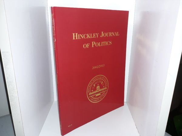 Hinckley Journal of Politics 2002/2003: Vol. 4 (1998)