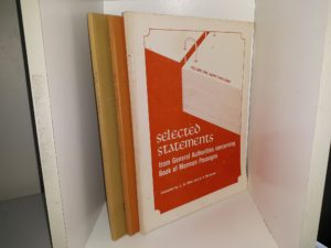 Selected Statements from General Authorities Concerning Book of Mormon Passages 3 Vol. Set ~ Complied by L. G. Otten, and E. A. McKenna
