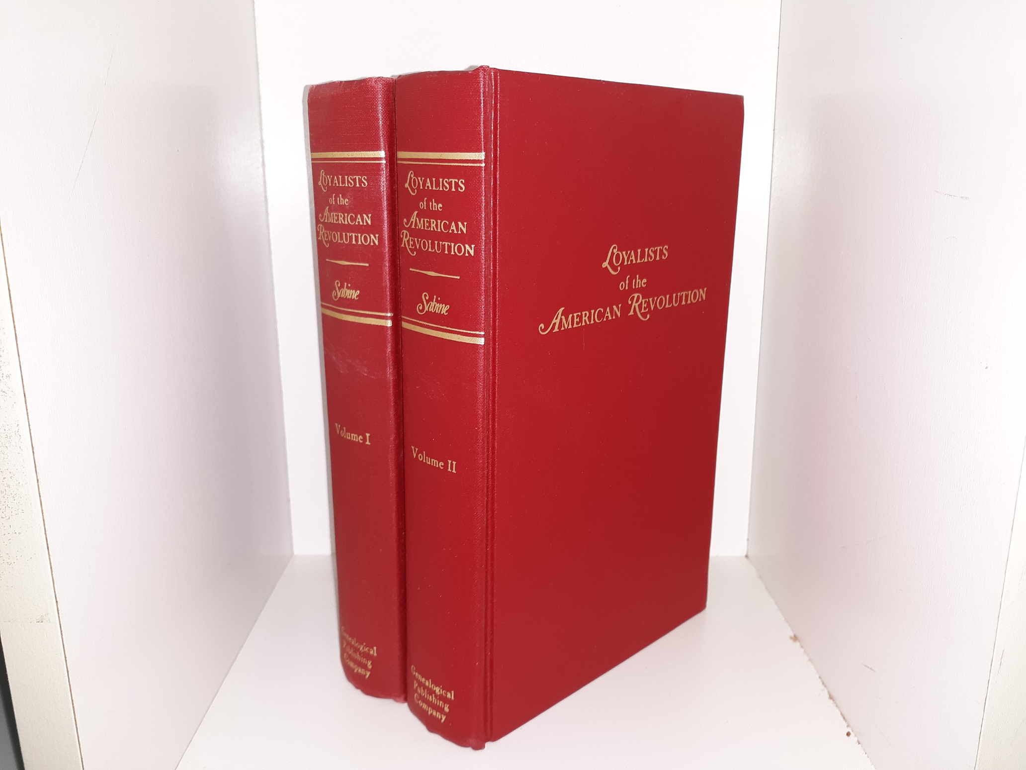 Loyalists of the American Revolution 2 Vol. Set (1979) ~ by Lorenzo Sabine